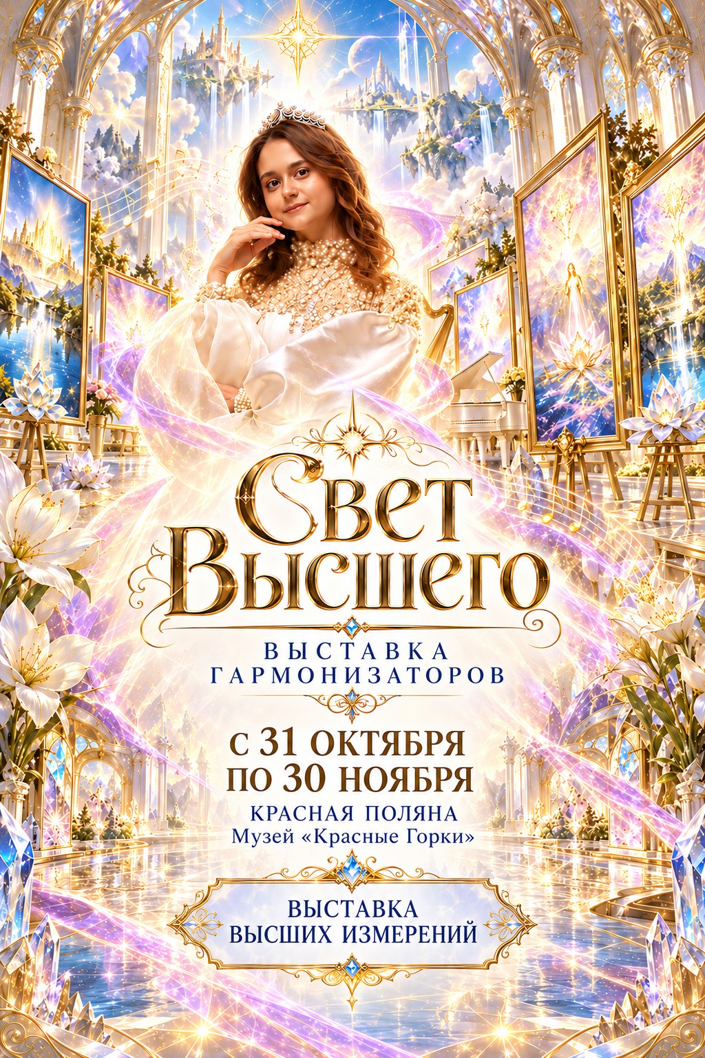 Афиша выставки гармонизаторов «Свет Высшего»